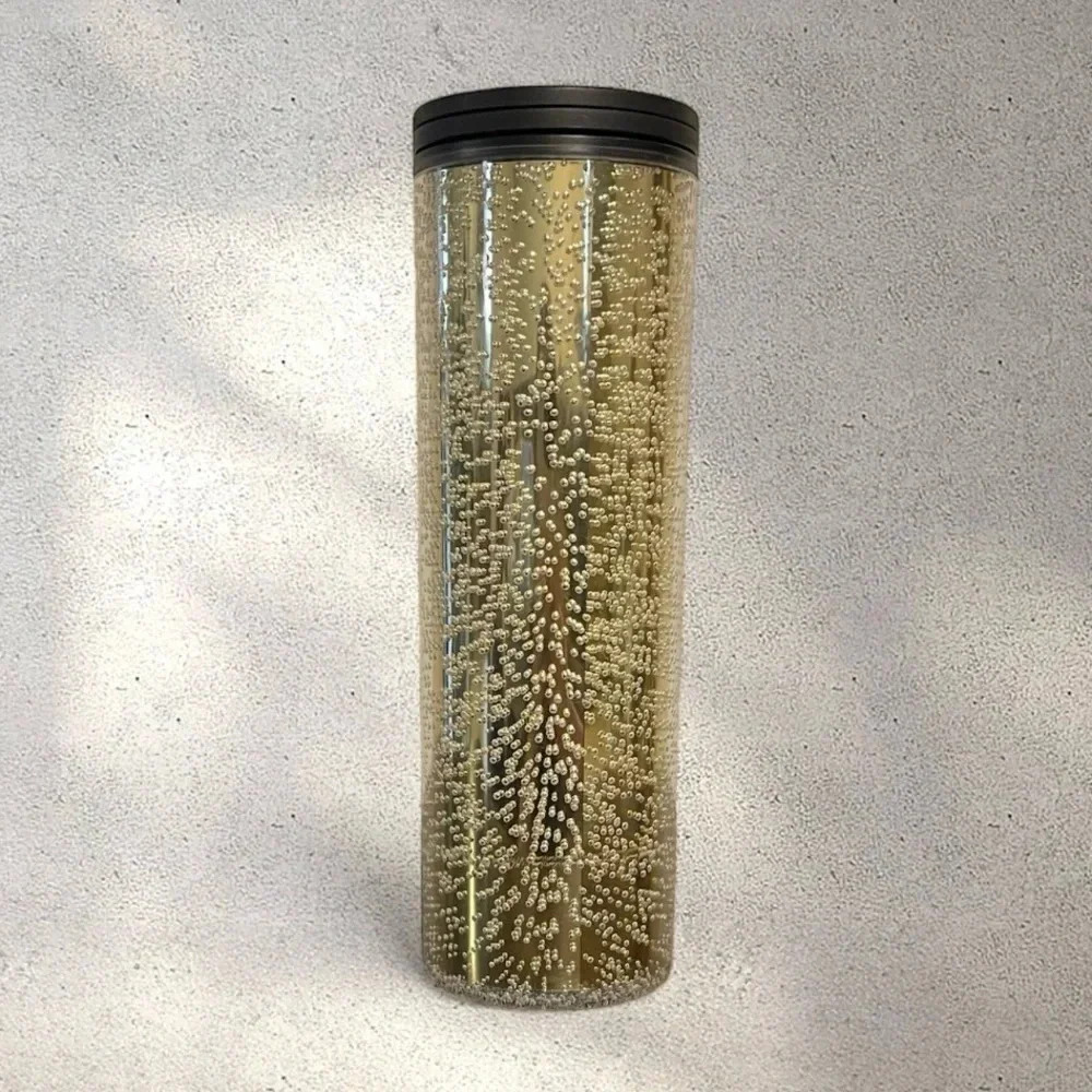 Starbucks Iridescent Gold Champagne Bubble Tumbler Cup m - Picture 5 of 10